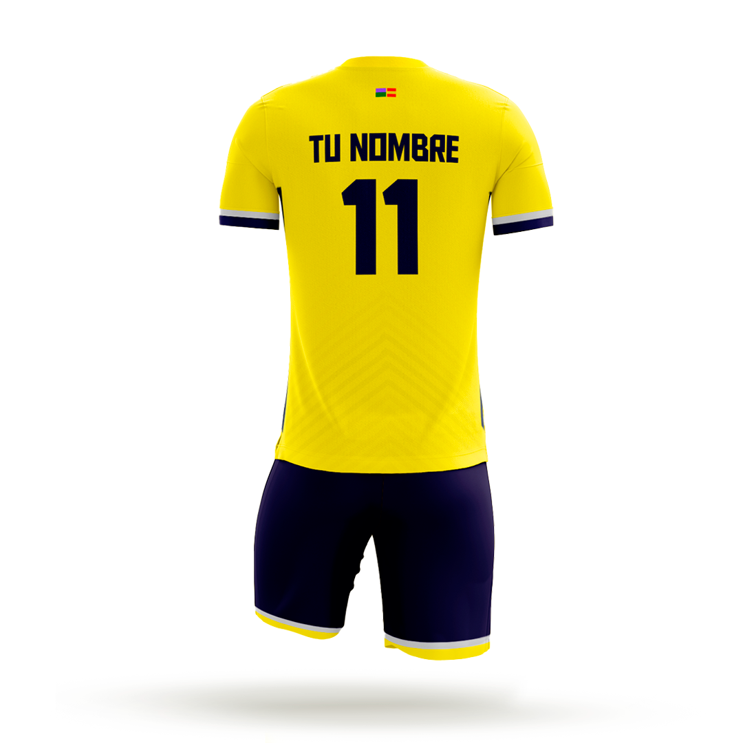 Equipación Aniversario Niño - Fútbol (Incluye calcetas azules)